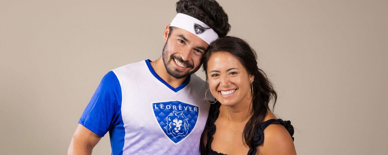 Khlif with his arm around Rogers 