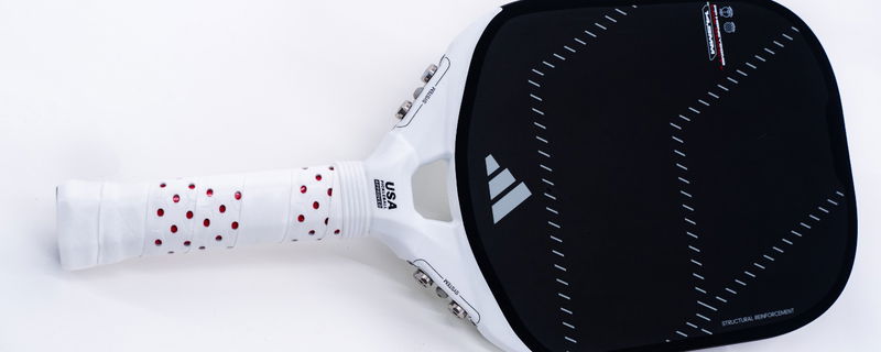 A closer look at the adidas Metalbone 4 14.5 paddle.