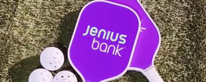 Paddles and pickleballs.