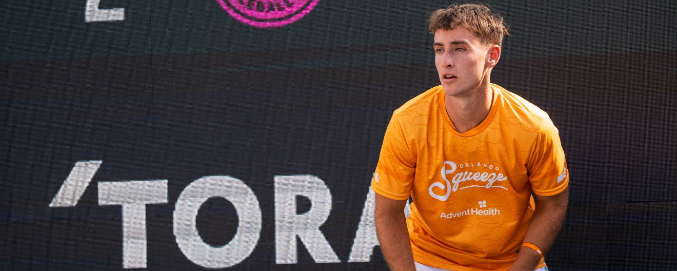 Dylan Frazier competing for the Orlando Squeeze.