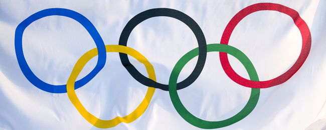 The Olympic rings.