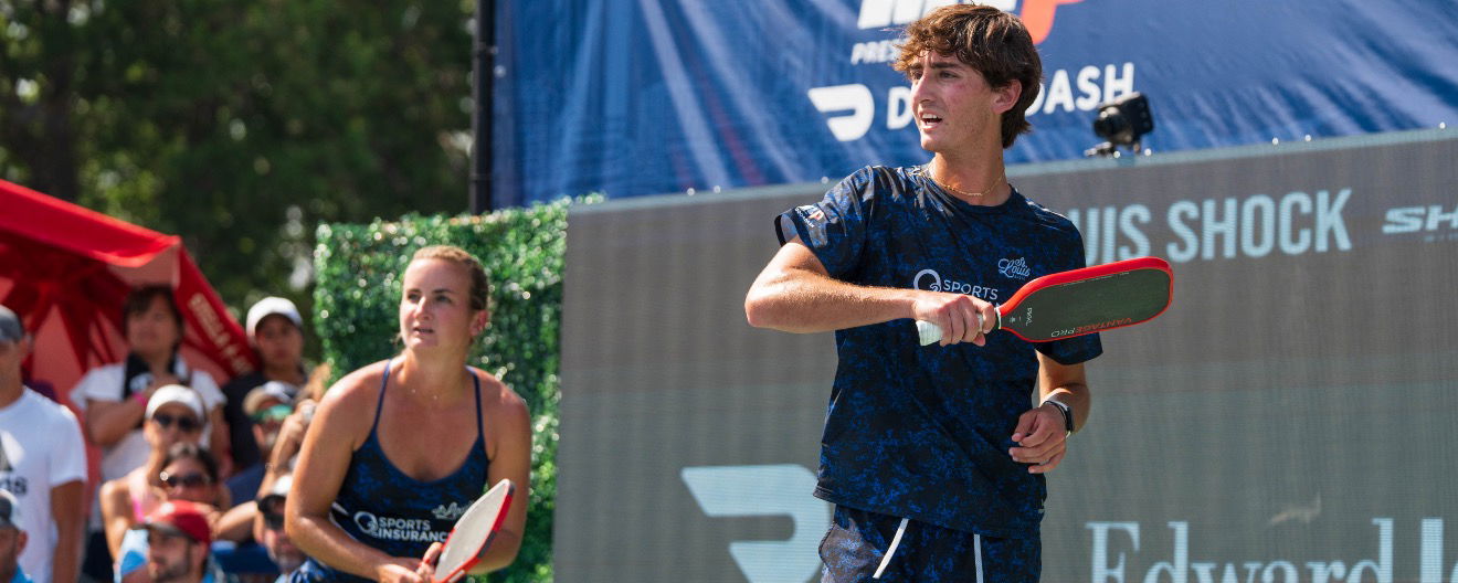 Gabe Tardio and Kate Fahey competing for the St. Louis Shock.
