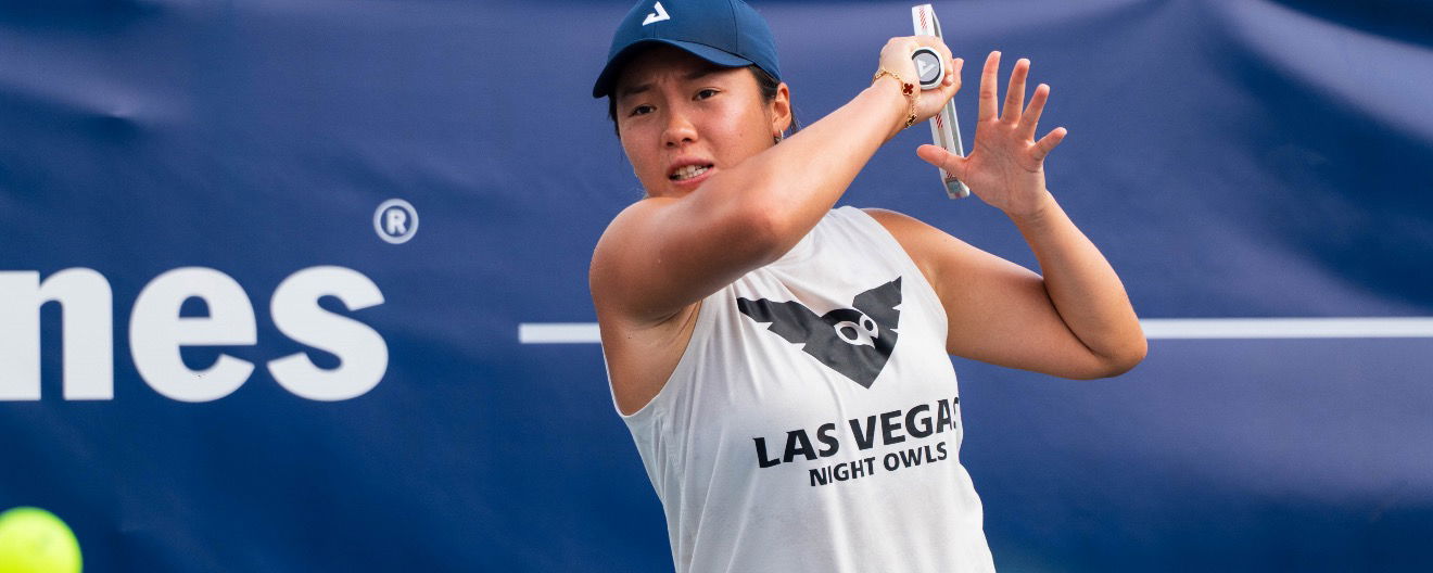 Zoey Wang competing for the Las Vegas Night Owls.