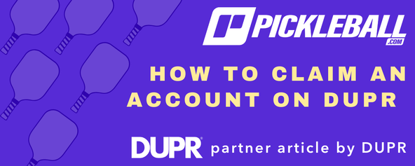 How do I claim a created account on DUPR?