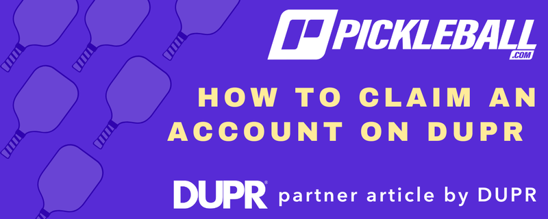 How do I claim a created account on DUPR?