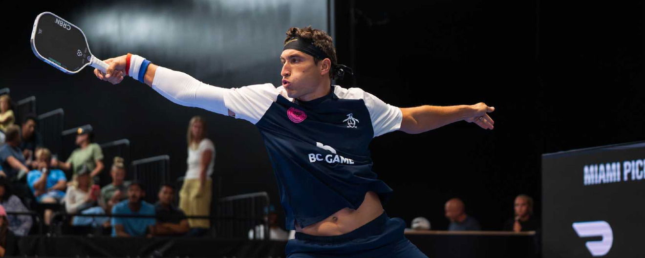 Jay Devilliers competing for the Miami Pickleball Club at The Picklr MLP Salt Lake City