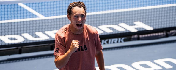 Connor Garnett competing on the PPA Tour earlier this season.