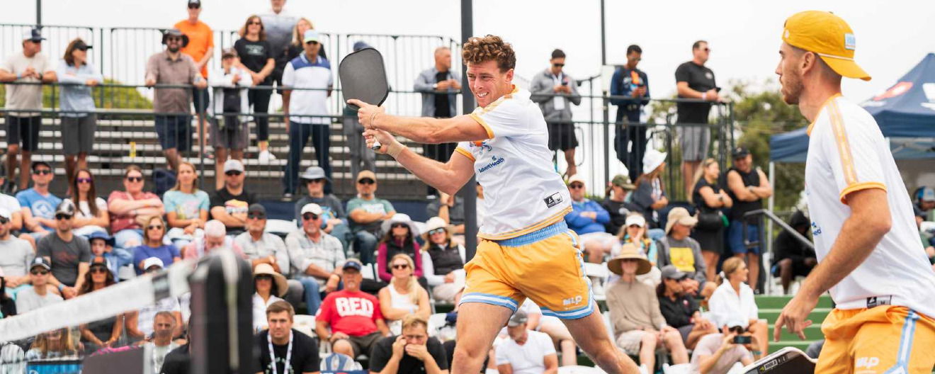 Grayson Goldin and Federico Staksrud competing for the Orlando Squeeze at the Toray MLP Playoffs San Diego.