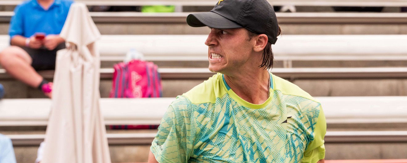 Christian Alshon with an intense look on his face.