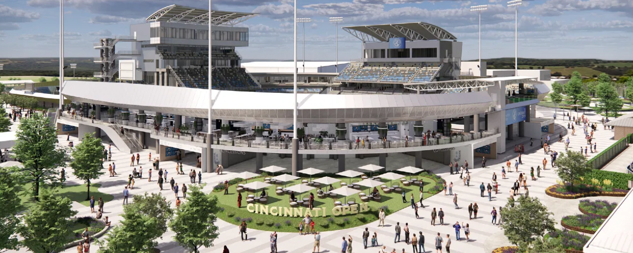 The newly-renovated Lindner Family Tennis Center is the venue for the Veolia Cincinnati Showcase presented by Six Zero.