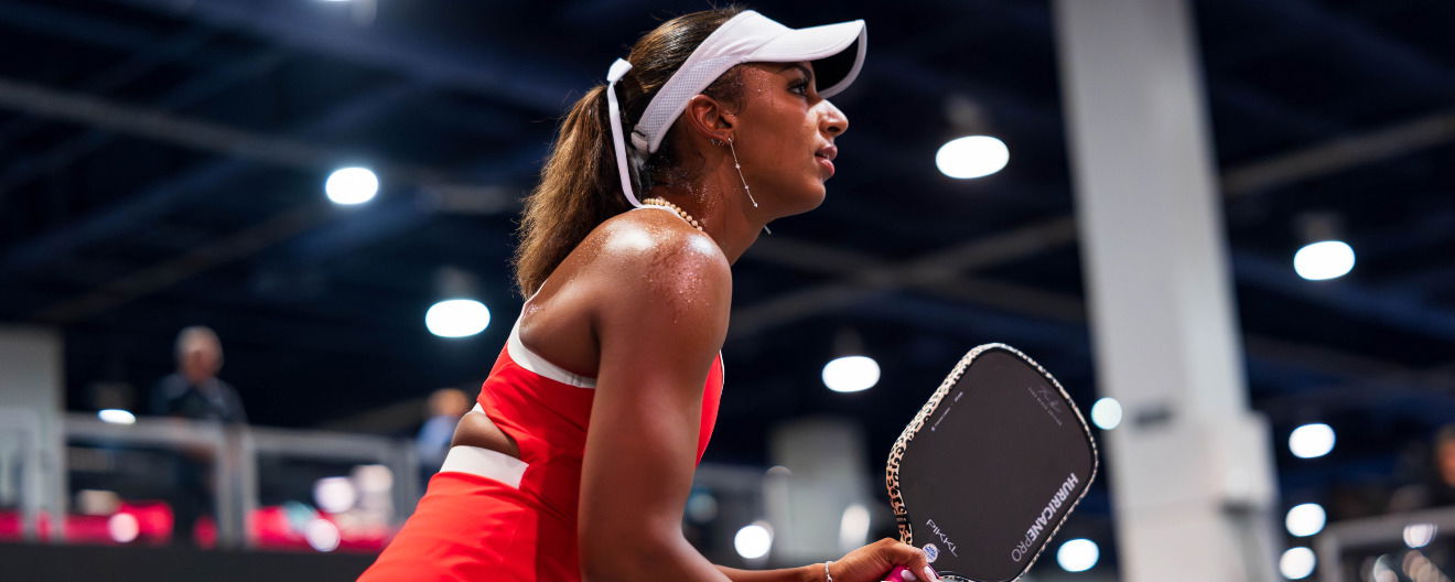 Hurricane Tyra Black competing at the Walgreens Open at the Las Vegas Strip.
