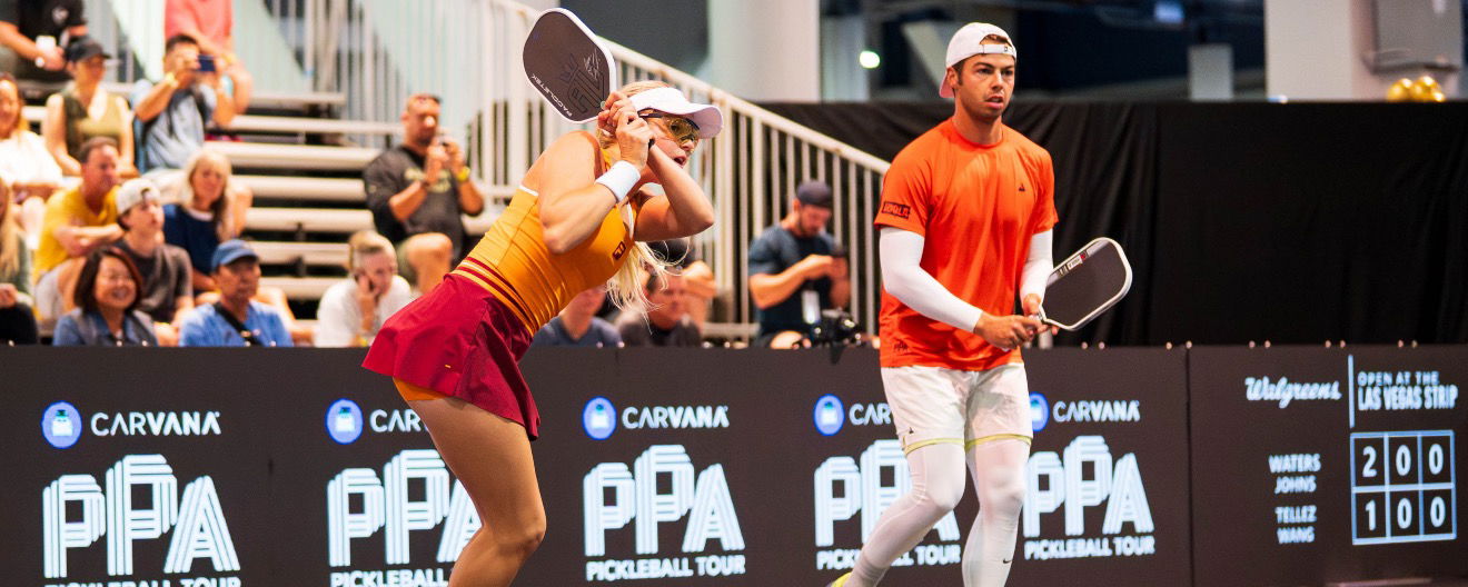 Anna Leigh Waters and Ben Johns competing on the PPA Tour.