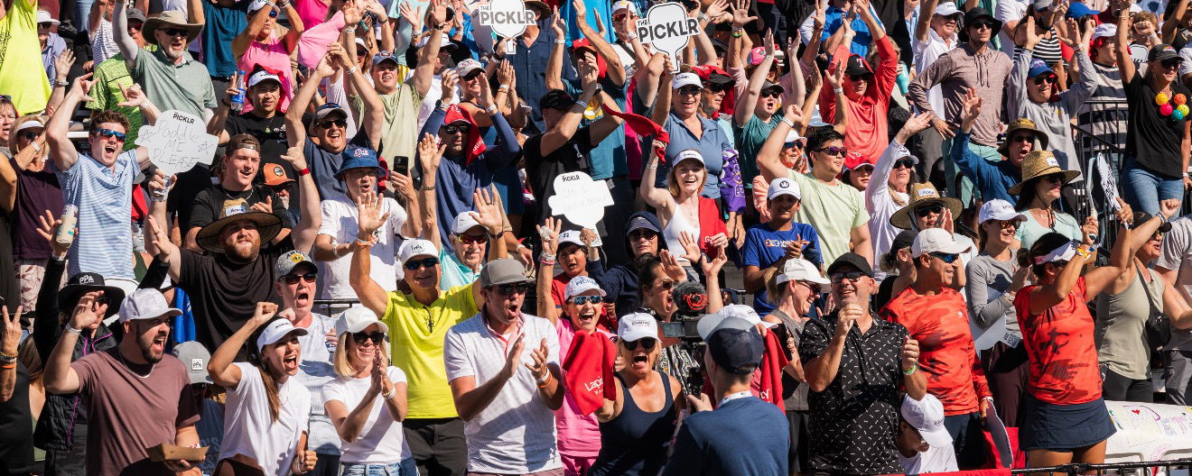 Fans in the stands at Brookhaven Country Club.