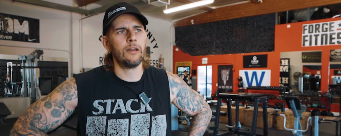 M. Shadows in a gym in Southern California.