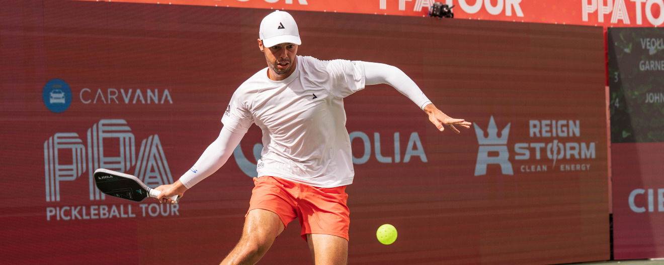 Ben Johns competing at the Veolia Atlanta Pickleball Championships.