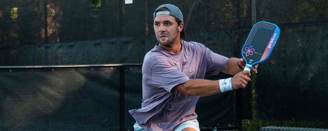 Mogle playing pickleball