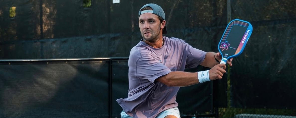Mogle playing pickleball