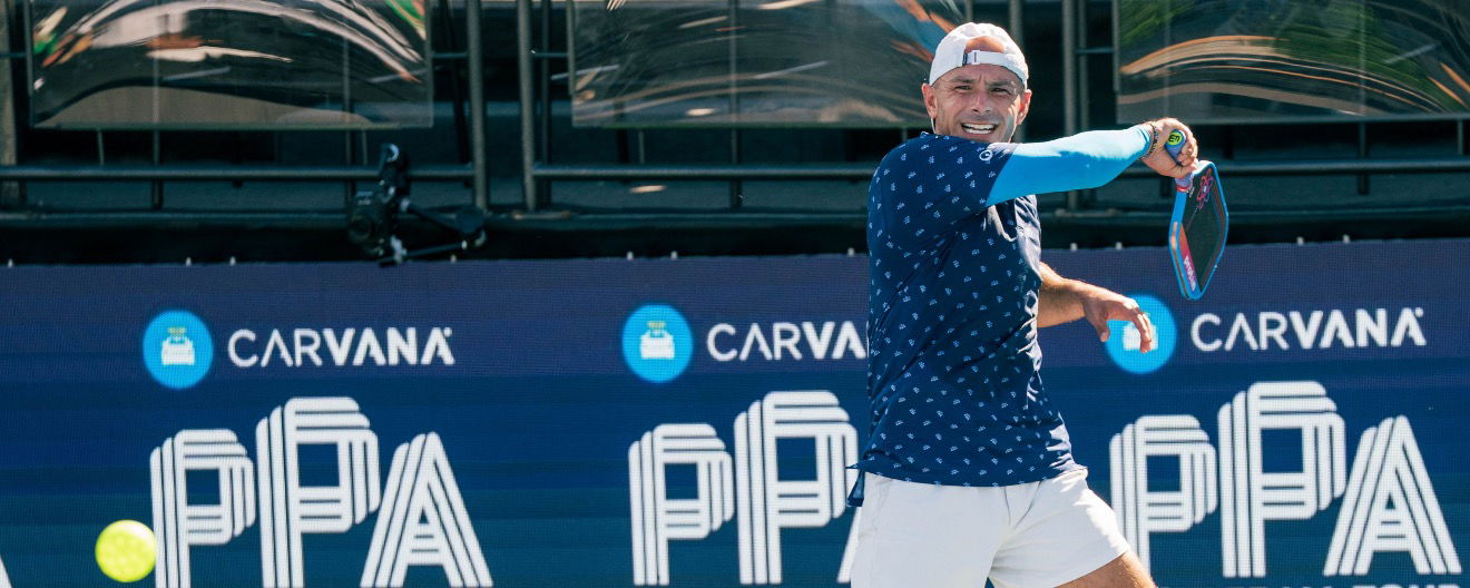 Crum playing pro pickleball