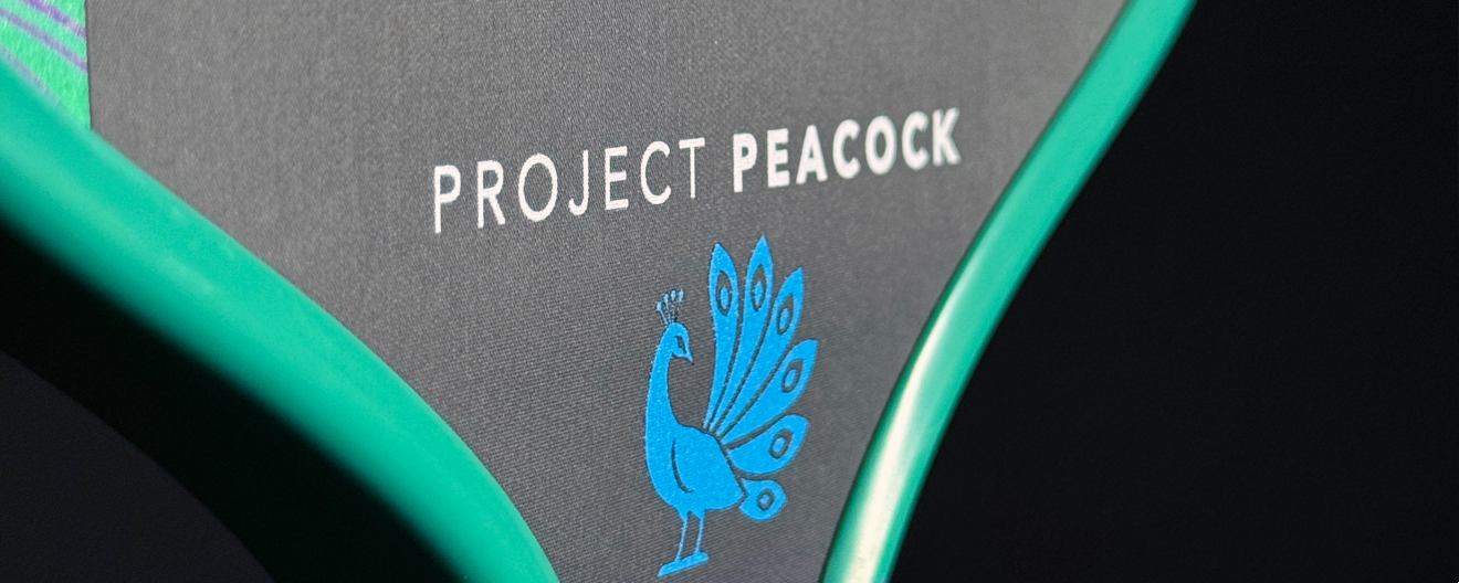 A closer look at the newly released Project Peacock paddle.