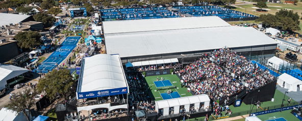 A view of Brookhaven Country Club from the sky.