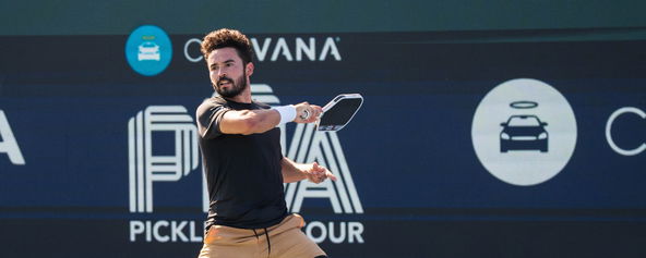 Noe Khlif competing on the PPA Tour.