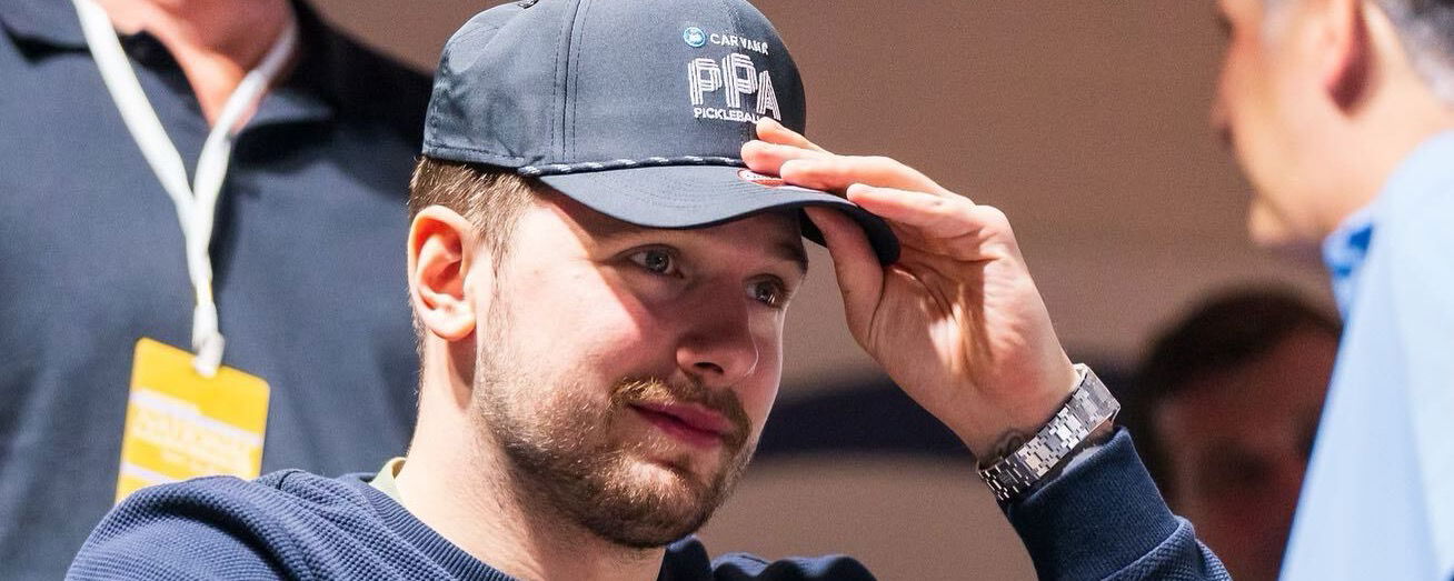 Luka Dončić on the court for the Lakers.