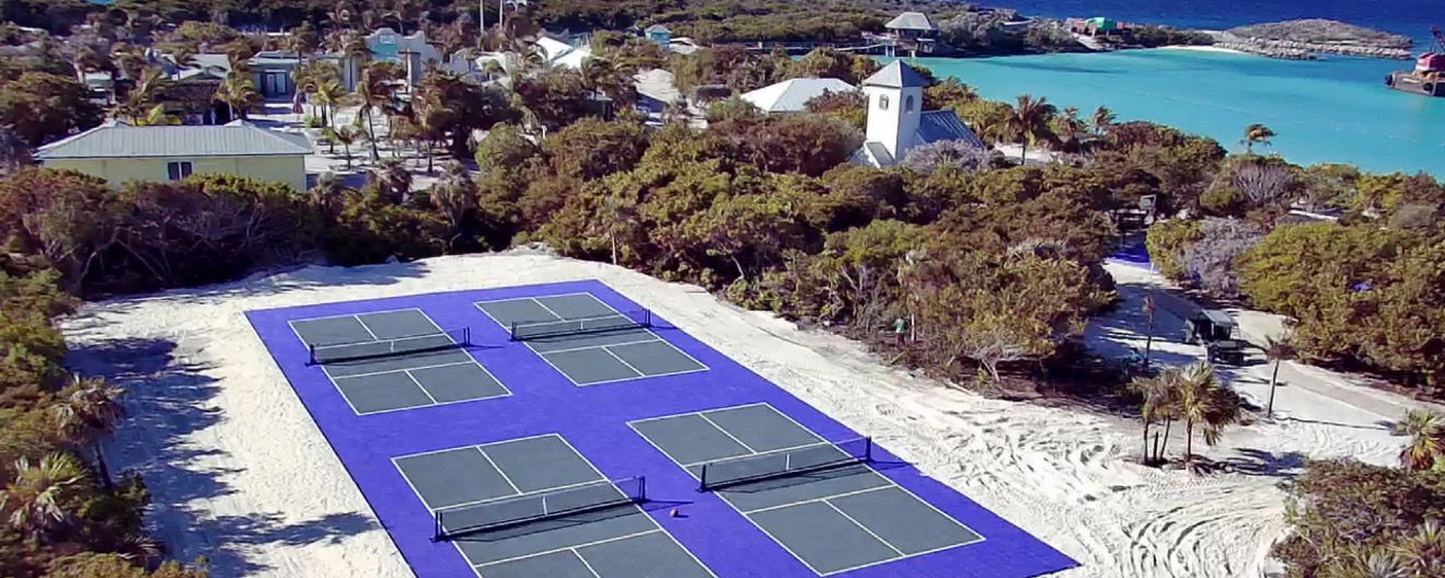 The newly unveiled pickleball courts on Relax Away, Half Moon Cay will be a top attraction.