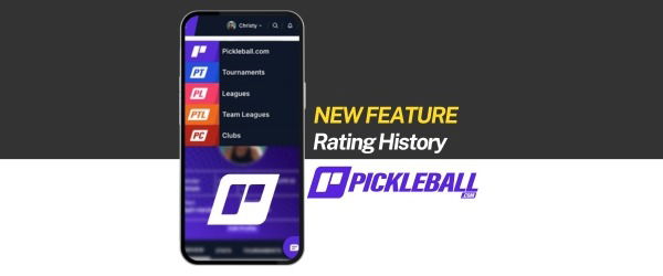 Rating History now LIVE on Pickleball.com