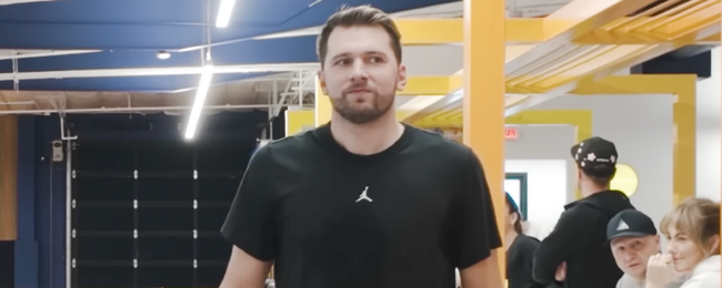 Luka Dončić at California Smash last month.