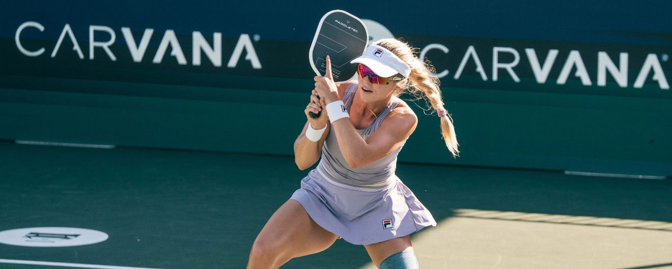 Anna Leigh Waters competing on the PPA Tour earlier this season.