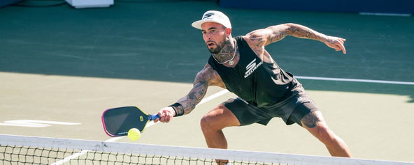 Tyson McGuffin playing pro pickleball.