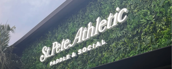 The sign at St. Pete Athletic.