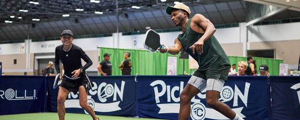Da’Vinchi playing pickleball.