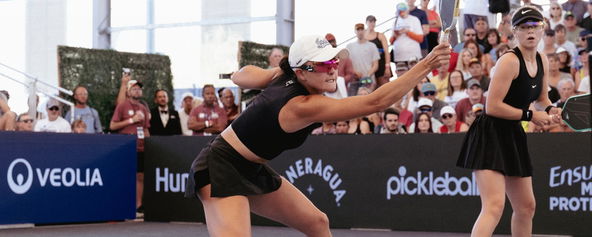 Anna Bright and Anna Leigh Waters competing on Championship Sunday in Mesa.