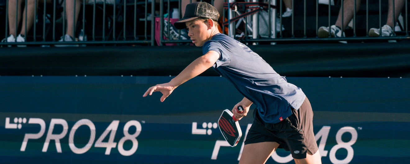 Tama Shimabukuro competing on the PPA Tour earlier this season.