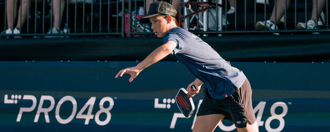 Tama Shimabukuro competing on the PPA Tour earlier this season.