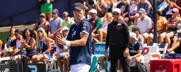 Christian Alshon competing for the Texas Ranchers at the 2025 MLP Playoffs in San Diego, CA.