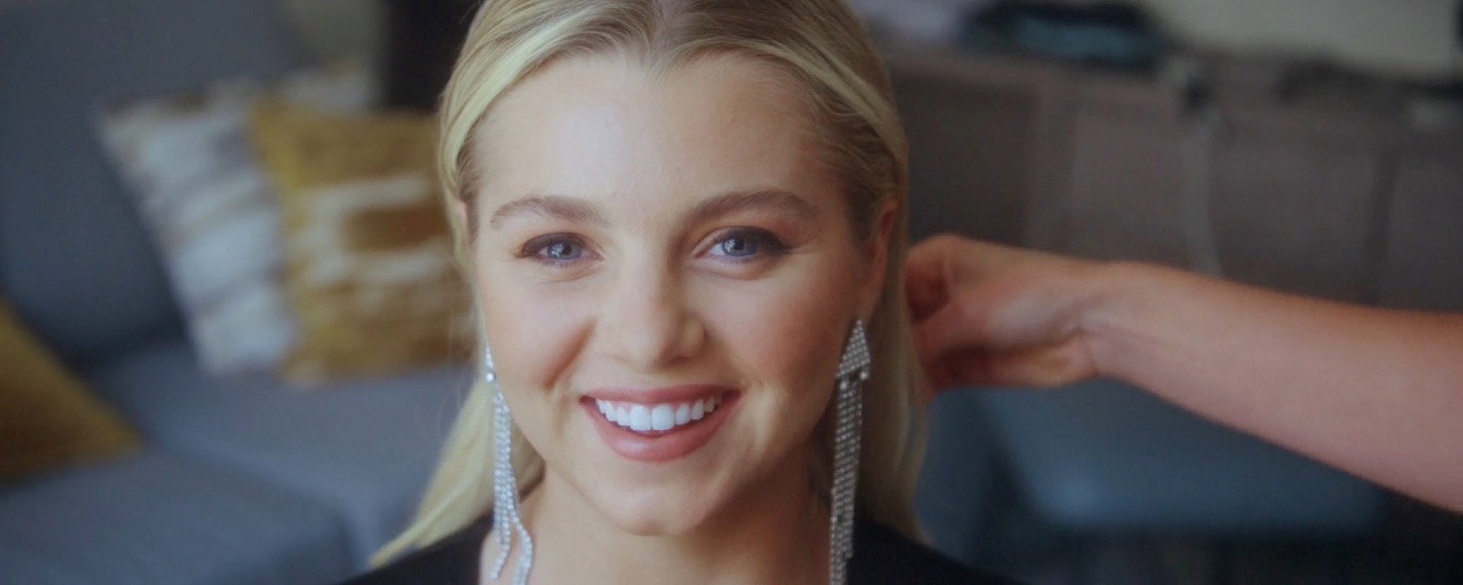 Anna Leigh Waters smiling for the camera.