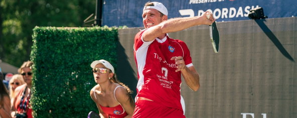 Andrei Daescu and Parris Todd competing for MLP's Columbus Sliders.