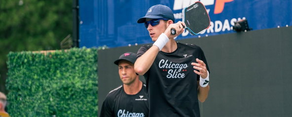 John Lucian Goins and Zane Navratil competing for MLP's Chicago Slice.