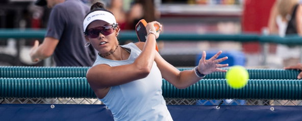 Jalina Ingram competing at the Veolia Arizona Open.