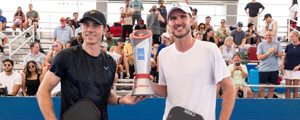 Christian Alshon and Andrei Daescu at the Veolia Arizona Open.