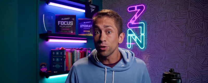 Zane Navratil providing a pickleball tip on YouTube.