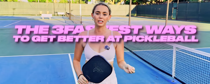 Ava Ignatowich on the pickleball court.
