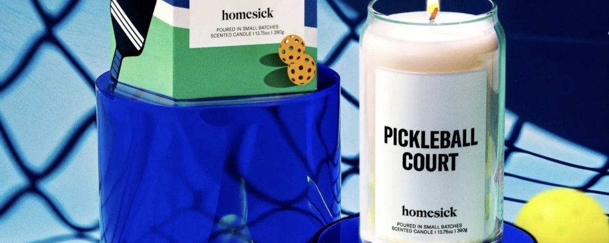 Pickleball court candle