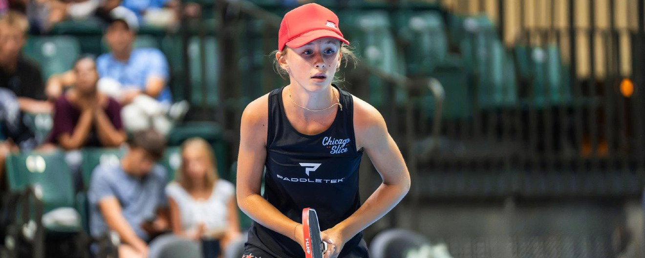 Elsie Hendershot competing for the Chicago Slice during the 2026 season.