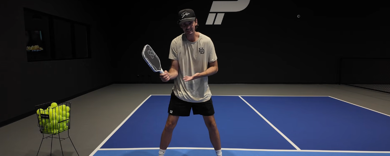 Dr. Michael Oakson on the pickleball court.